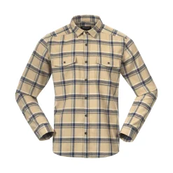 Clearance Bergans Tovdal Shirt - Warm Sand / Navy Blue Check