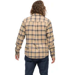 Clearance Bergans Tovdal Shirt - Warm Sand / Navy Blue Check