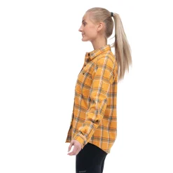 Fashion Bergans Tovdal W Shirt - Golden Field / Green Mud Check