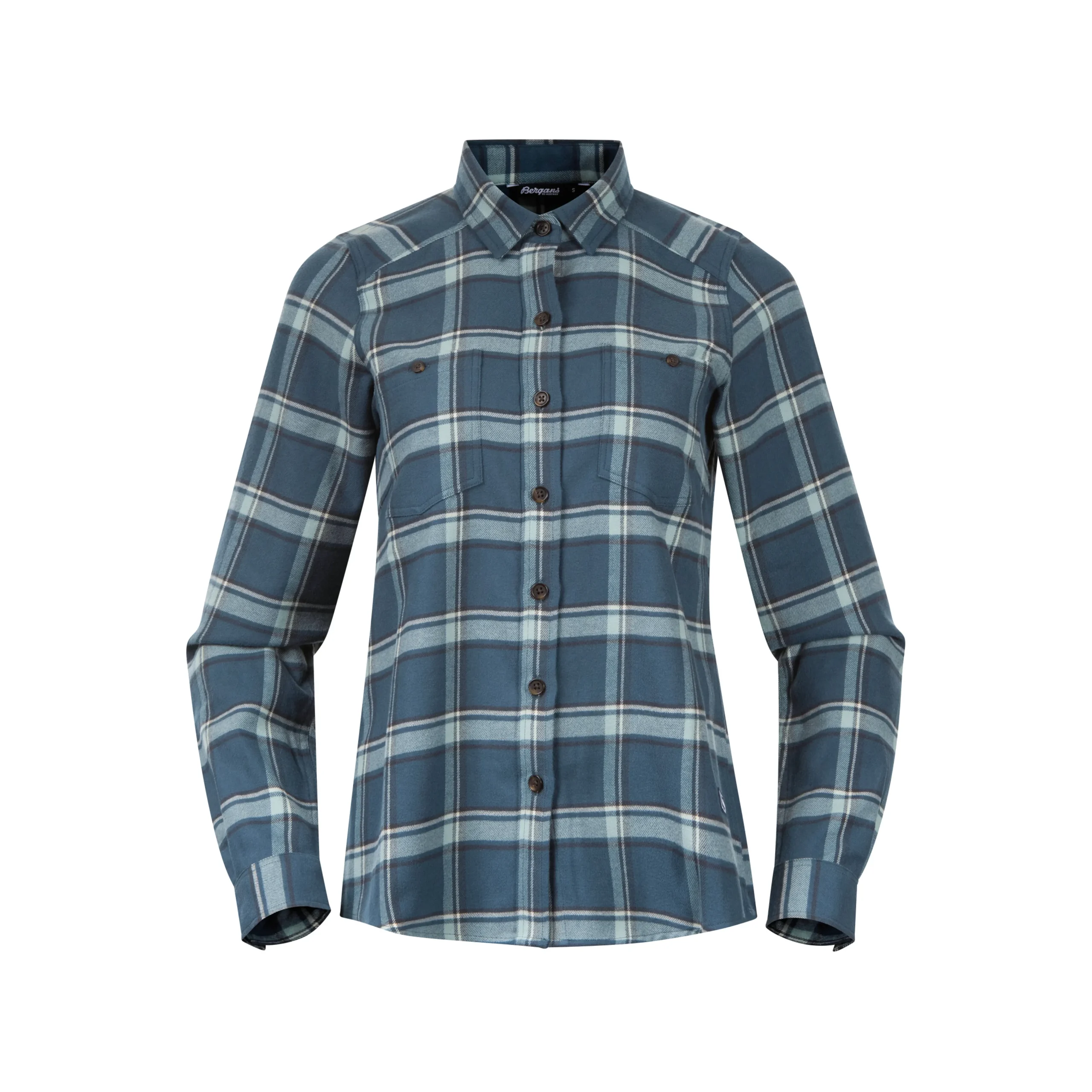 Online Bergans Tovdal W Shirt - Orion Blue / Misty Forest Check