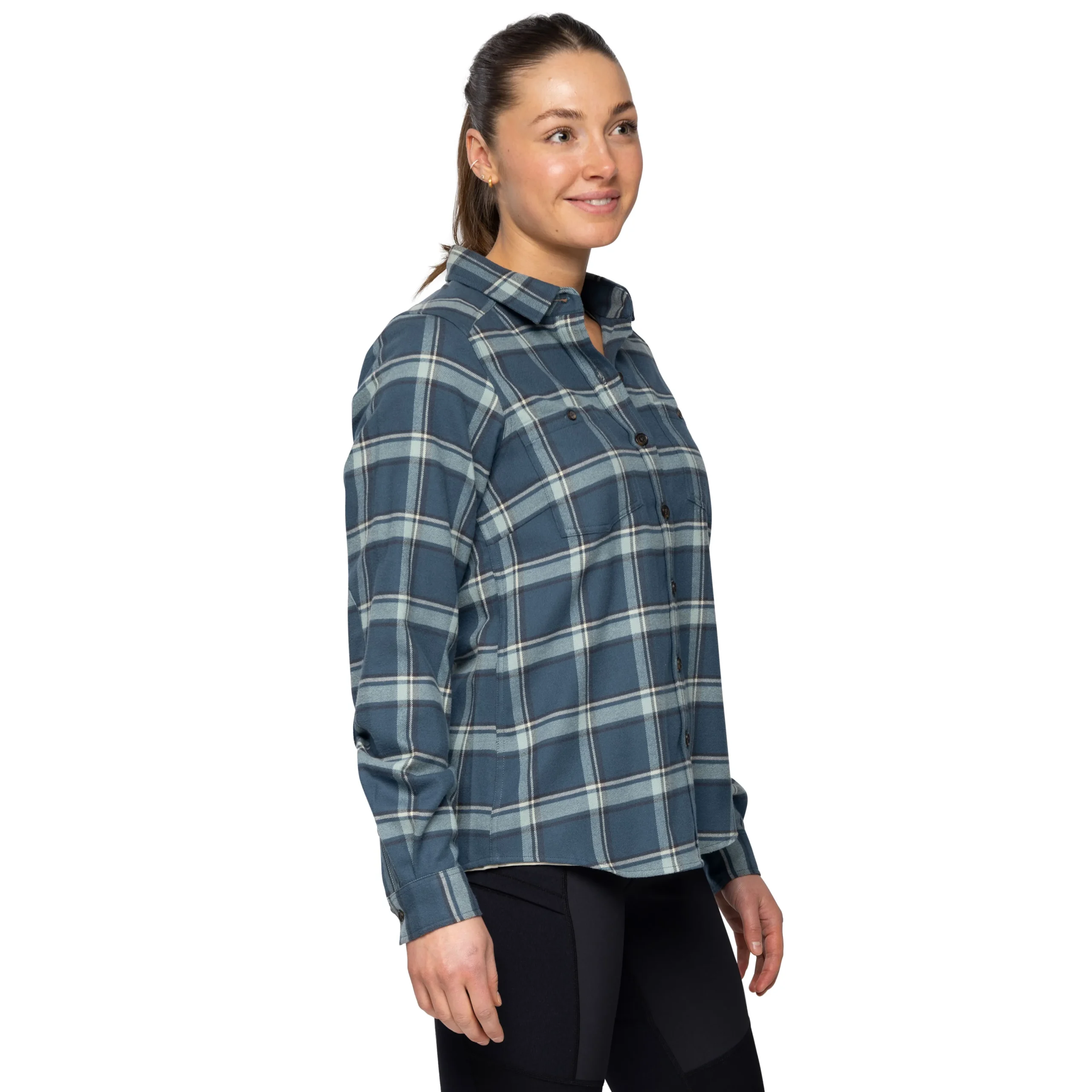 Online Bergans Tovdal W Shirt - Orion Blue / Misty Forest Check