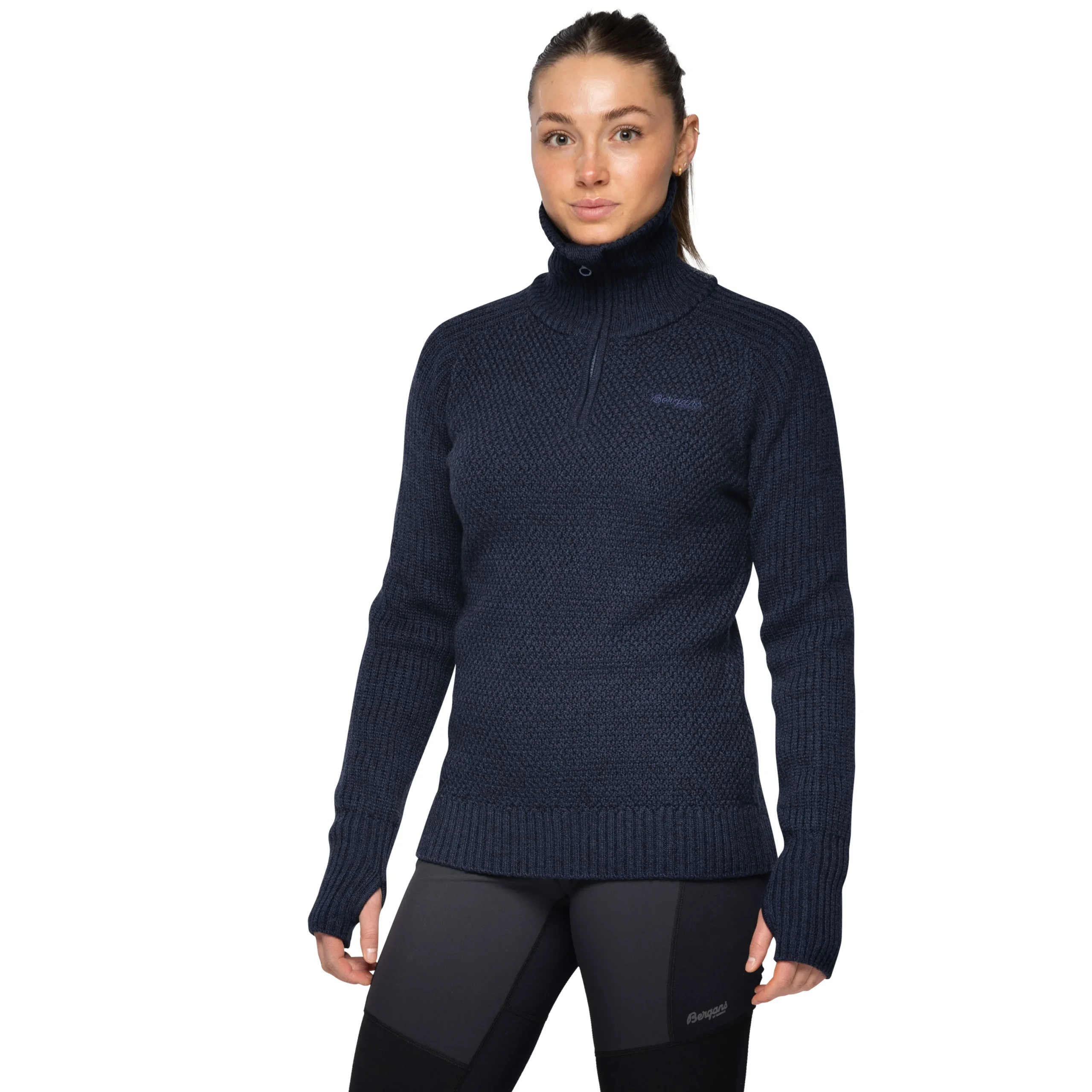 Cheap Bergans Ulriken Jumper Women - Navy Blue