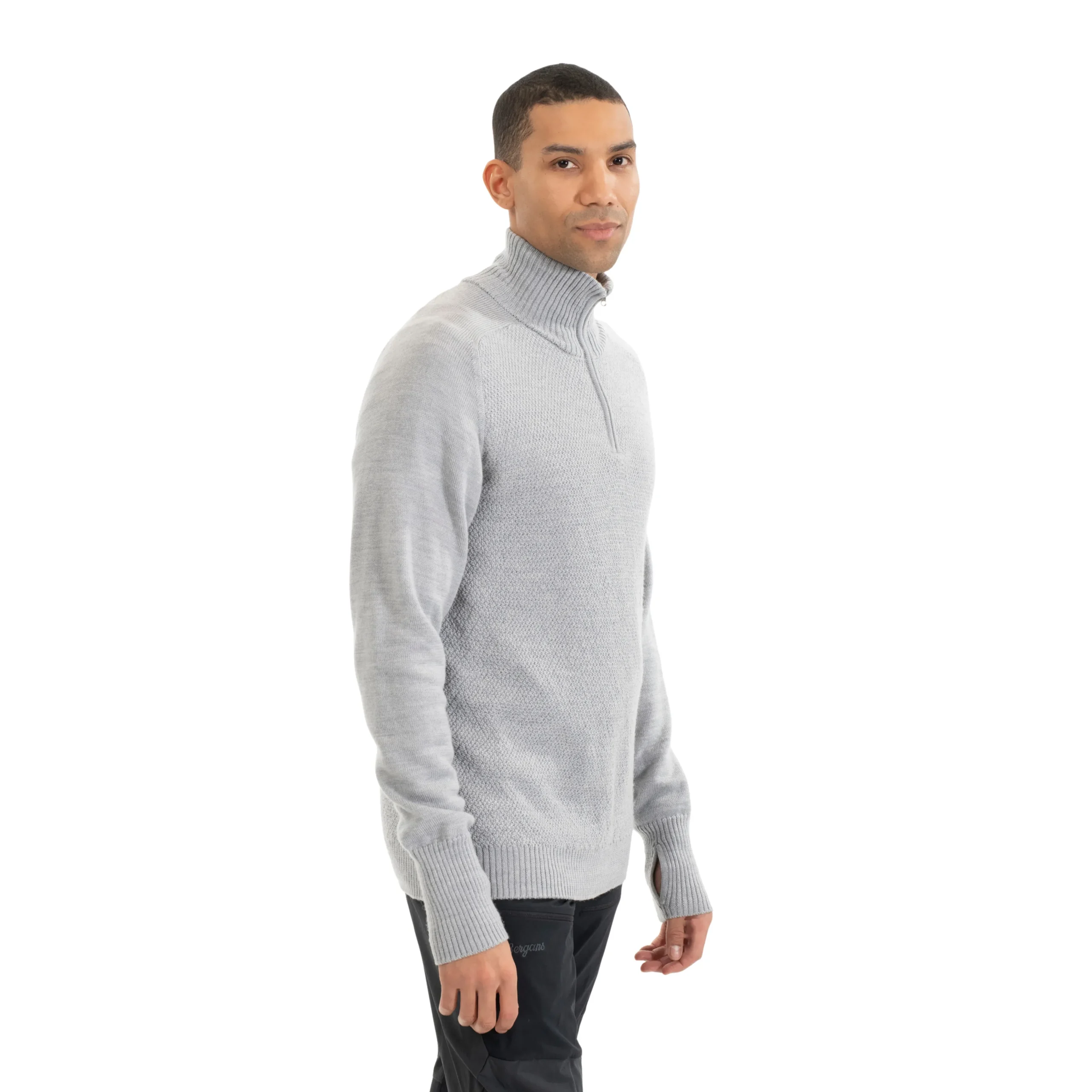 Clearance Bergans Ulriken Light Merino Jumper Men - Magnesium Grey