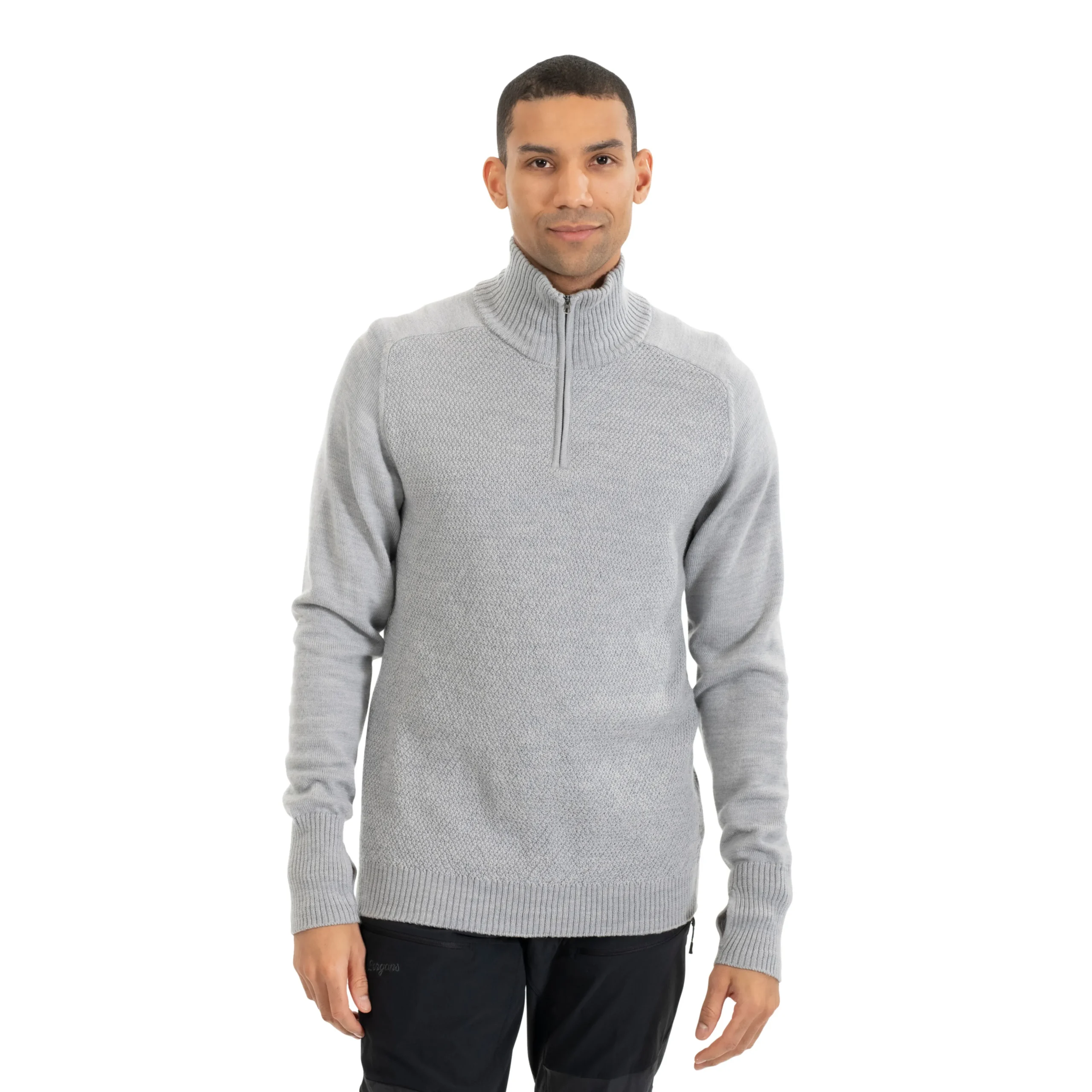 Clearance Bergans Ulriken Light Merino Jumper Men - Magnesium Grey
