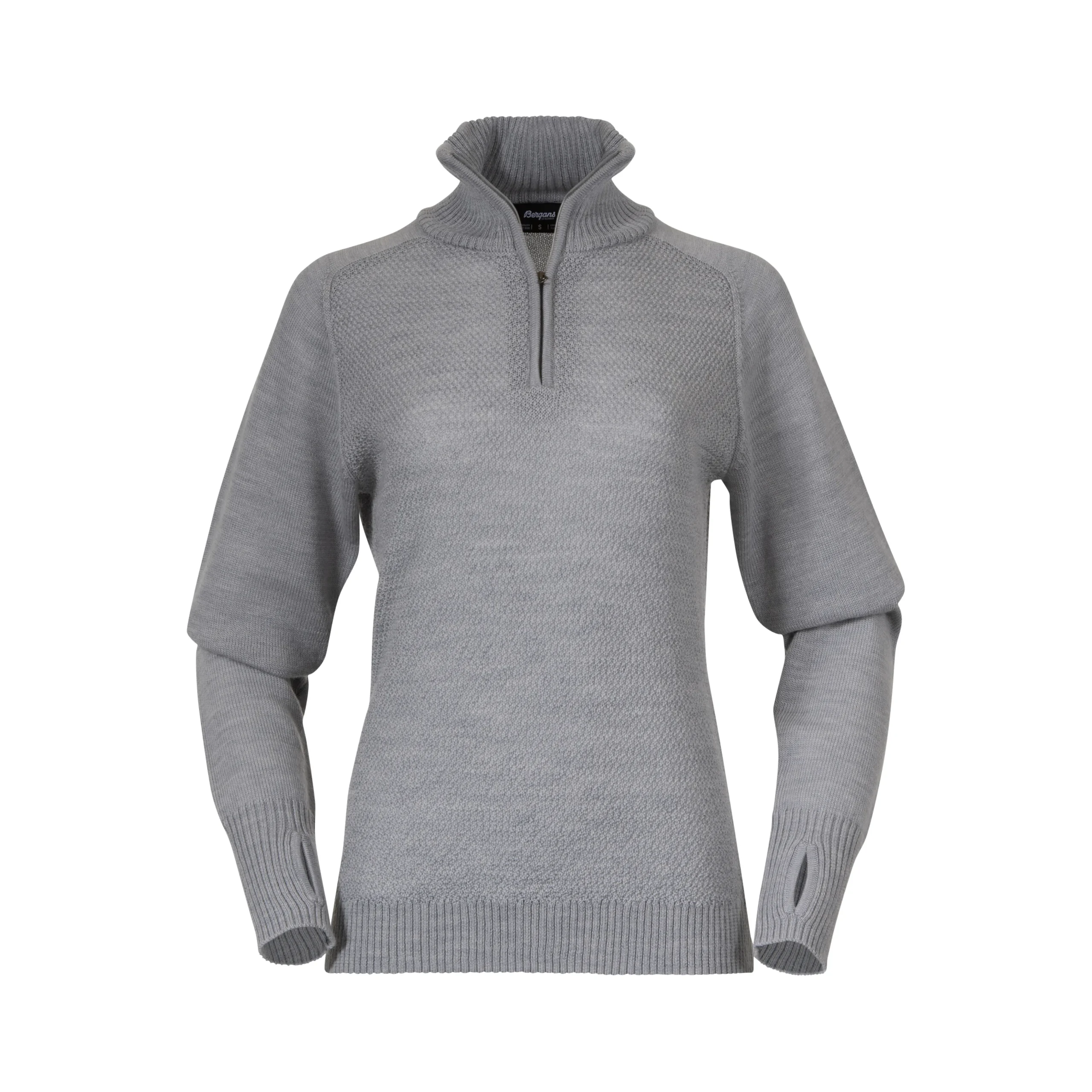 Cheap Bergans Ulriken Light Merino Jumper Women - Magnesium Grey