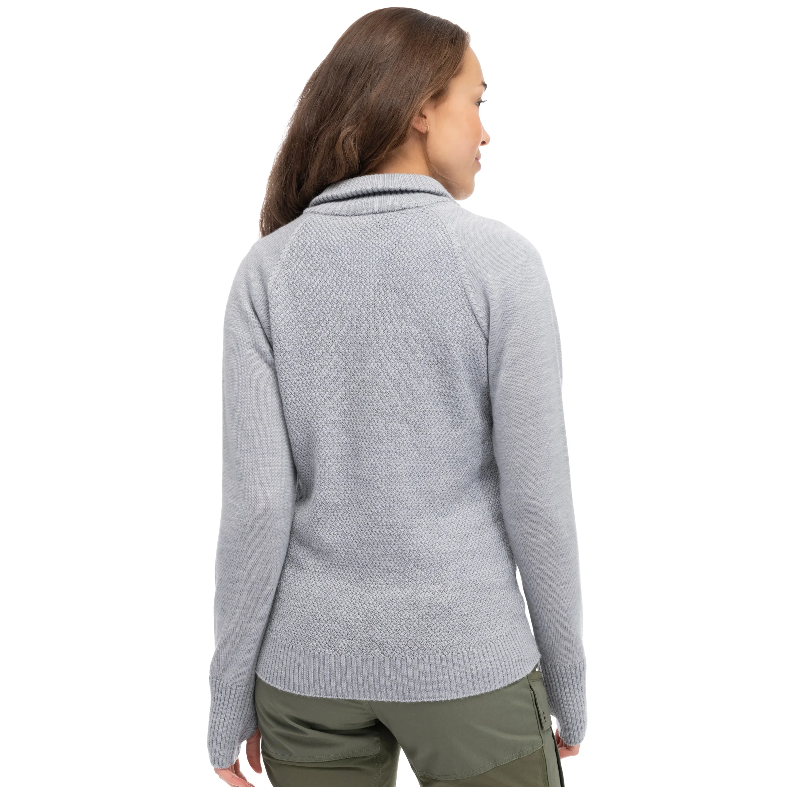 Cheap Bergans Ulriken Light Merino Jumper Women - Magnesium Grey