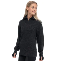 Cheap Bergans Ulriken Light Merino Jumper Women - Dark Shadow Grey