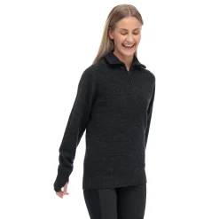 Cheap Bergans Ulriken Light Merino Jumper Women - Dark Shadow Grey