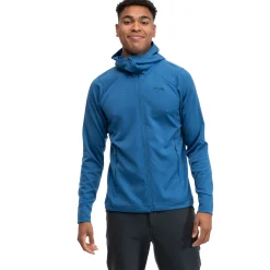 Shop Bergans Ulstein Wool Hood Jacket - North Sea Blue