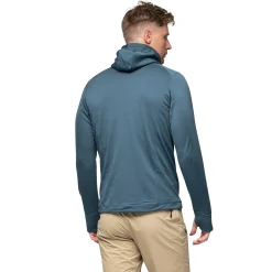 Store Bergans Ulstein Wool Hood Jacket - Orion Blue
