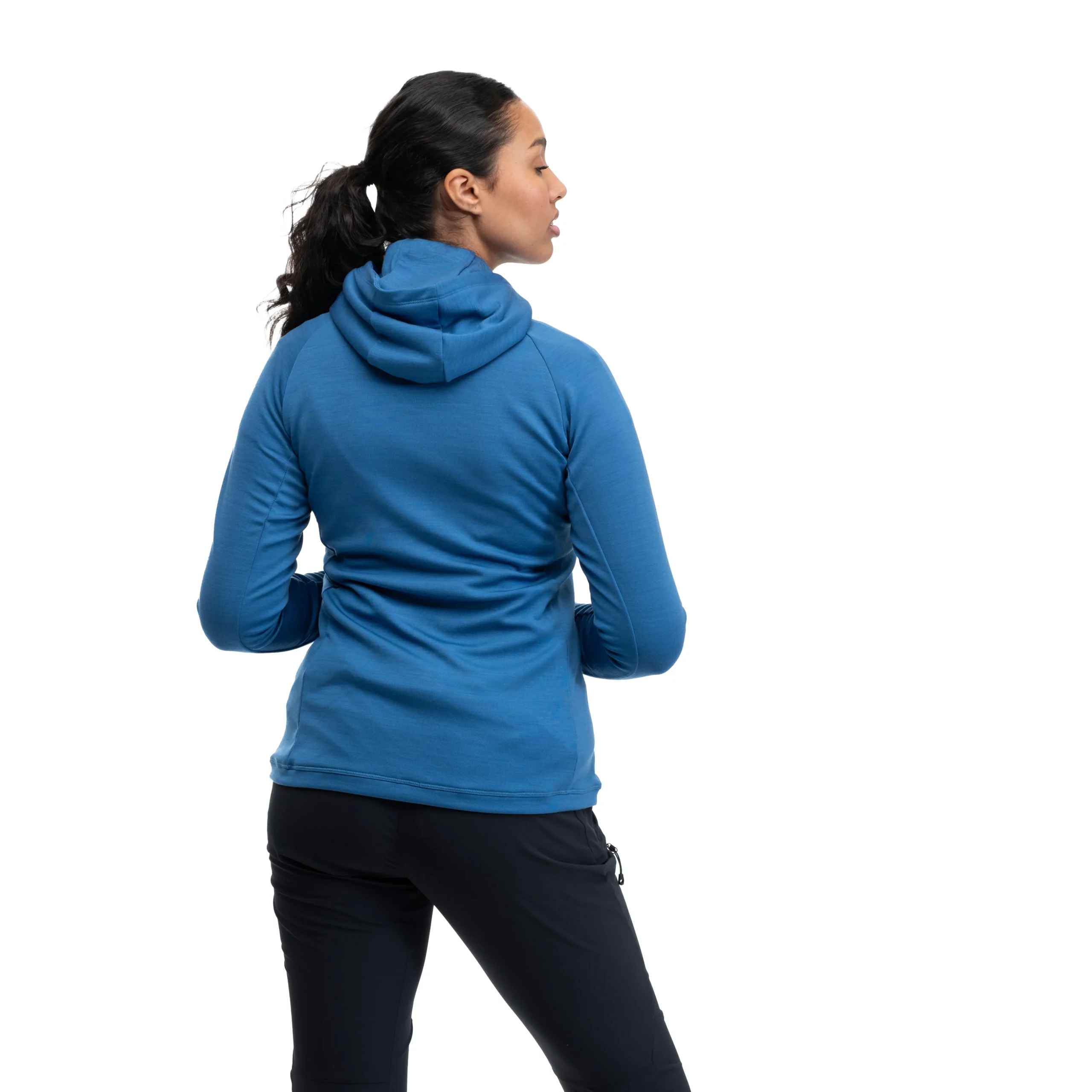 Hot Bergans Ulstein Wool Hood W Jacket - North Sea Blue