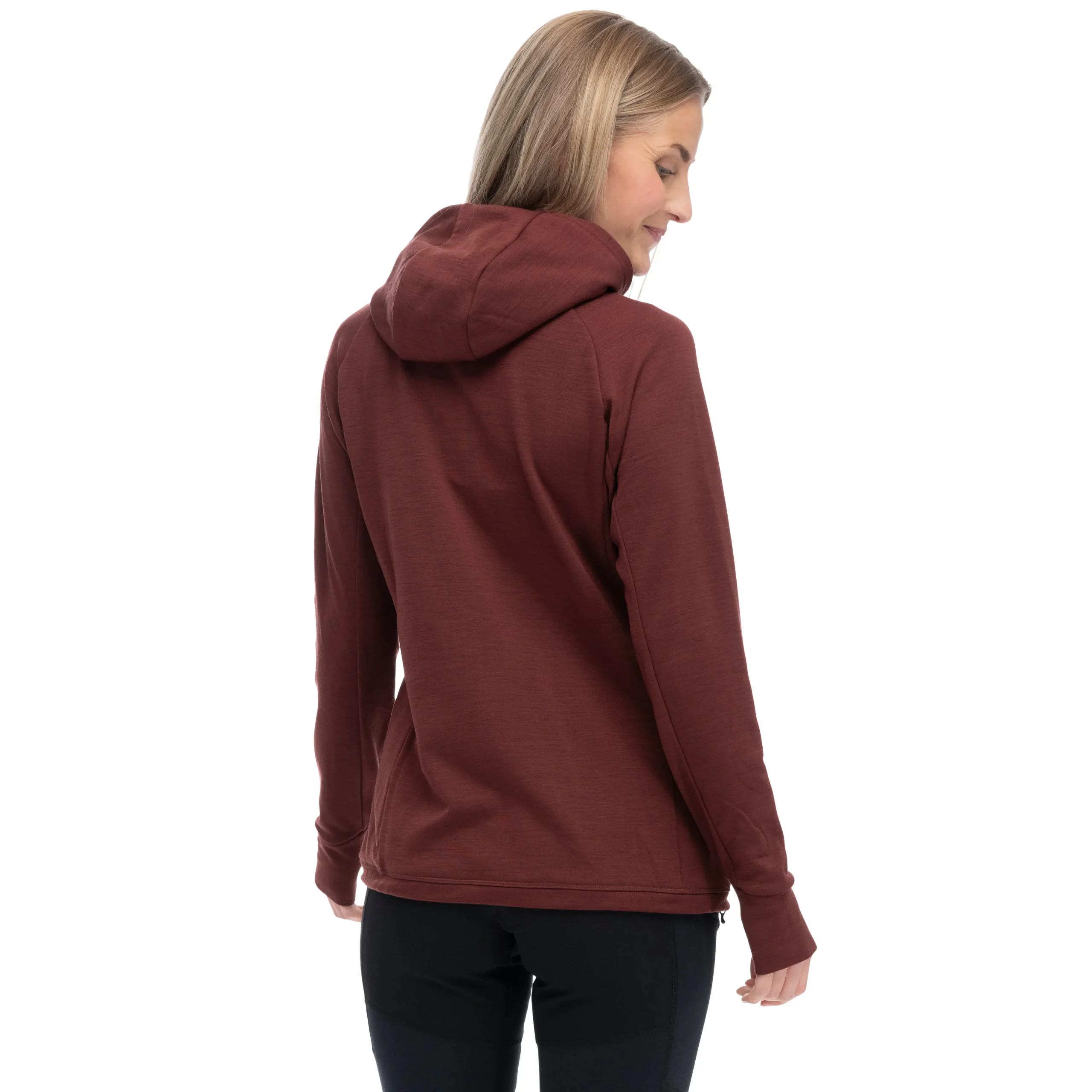 New Bergans Ulstein Wool Hood W Jacket - Amarone Red