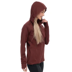 New Bergans Ulstein Wool Hood W Jacket - Amarone Red
