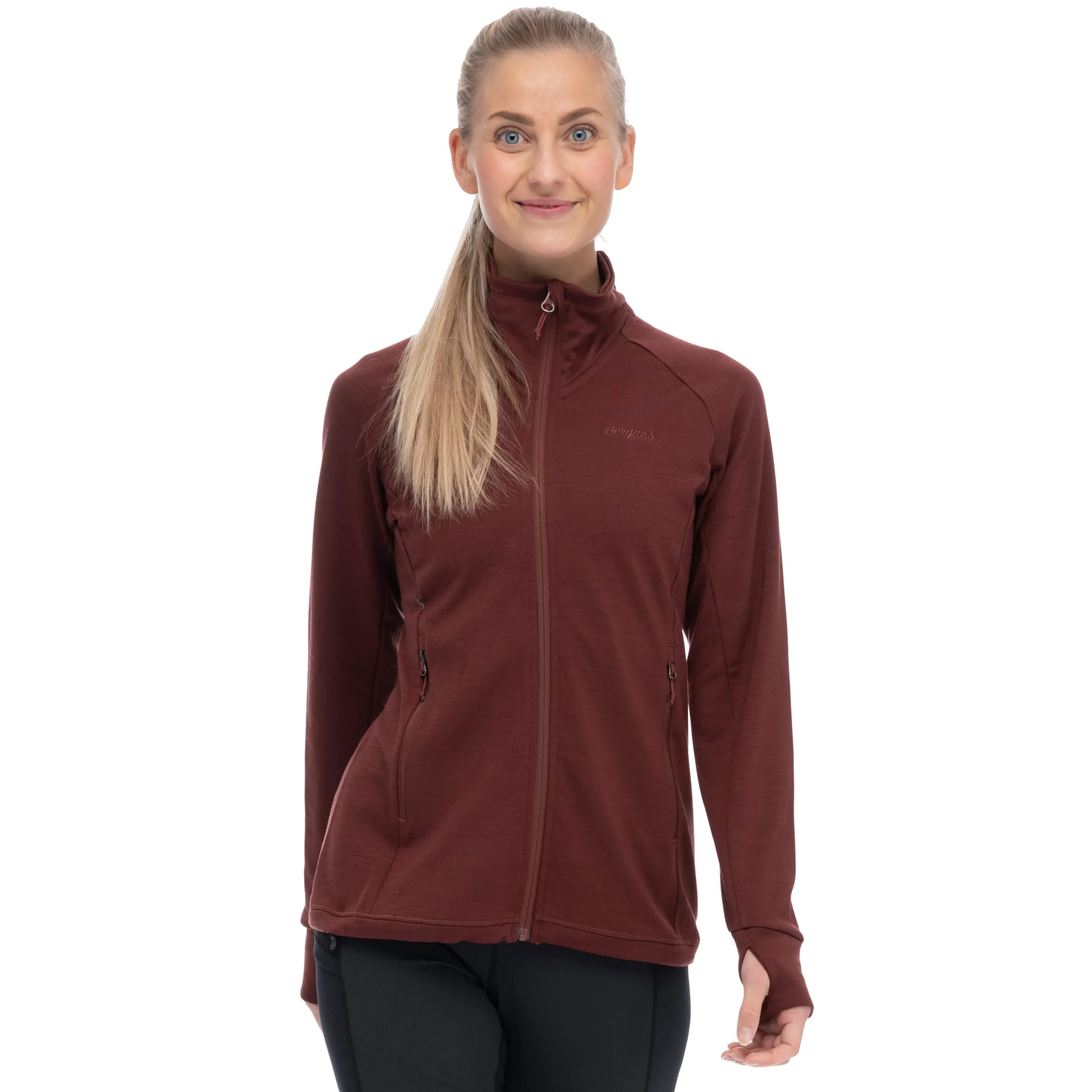 Shop Bergans Ulstein Wool W Jacket - Amarone Red