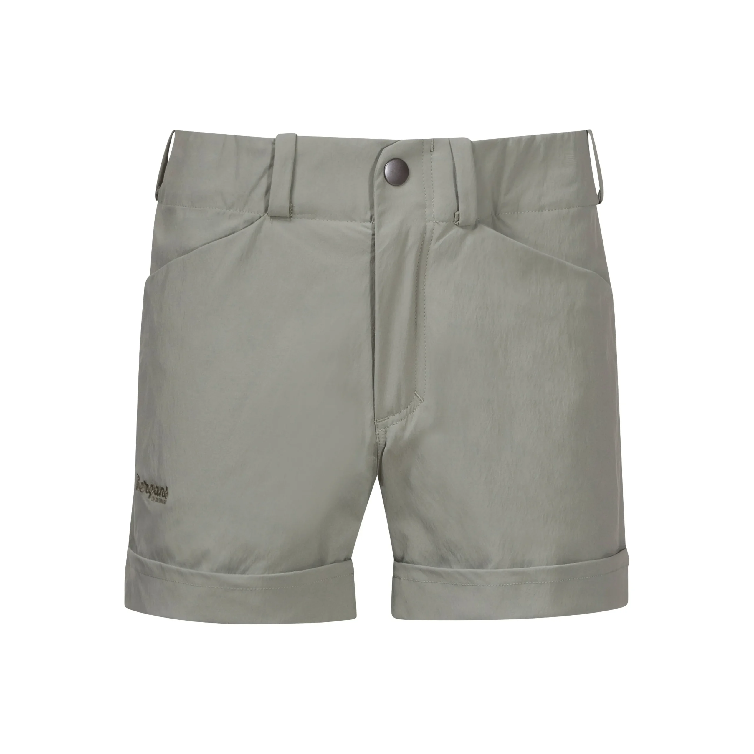 Discount Bergans Utne V3 Youth Girl Shorts - Light Green Mud