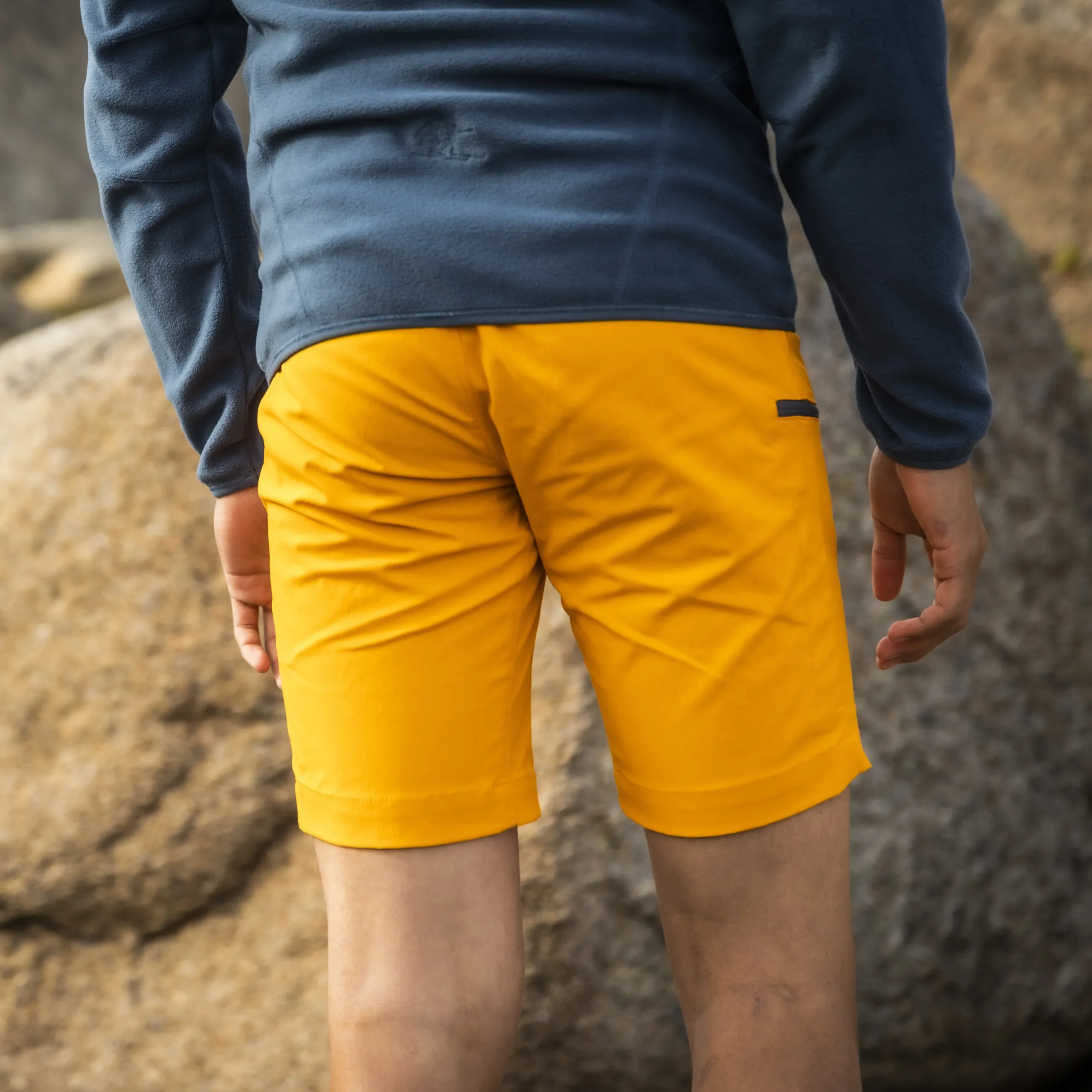 Sale Bergans Utne V3 Youth Shorts - Cloudberry Yellow