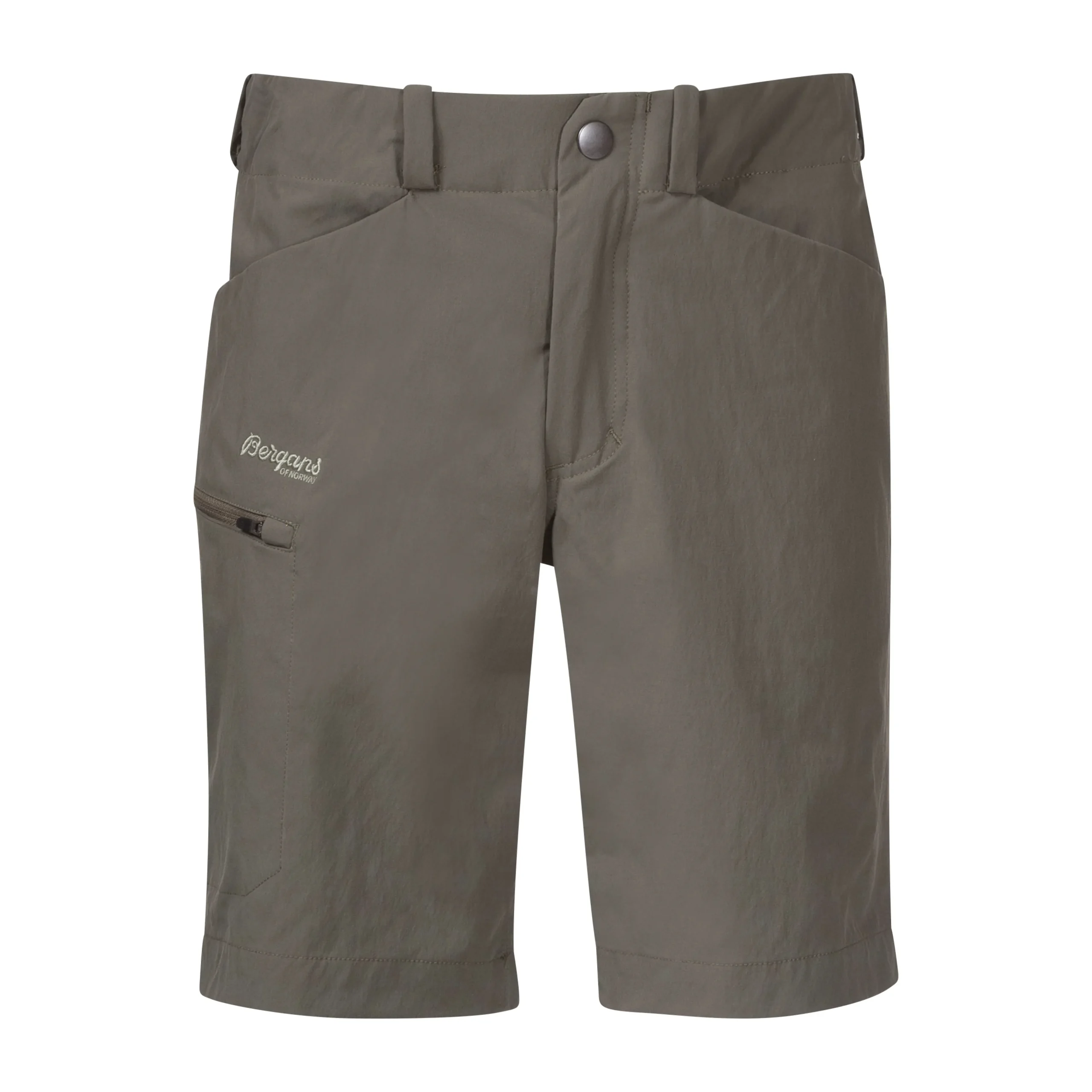Discount Bergans Utne V3 Youth Shorts - Green Mud