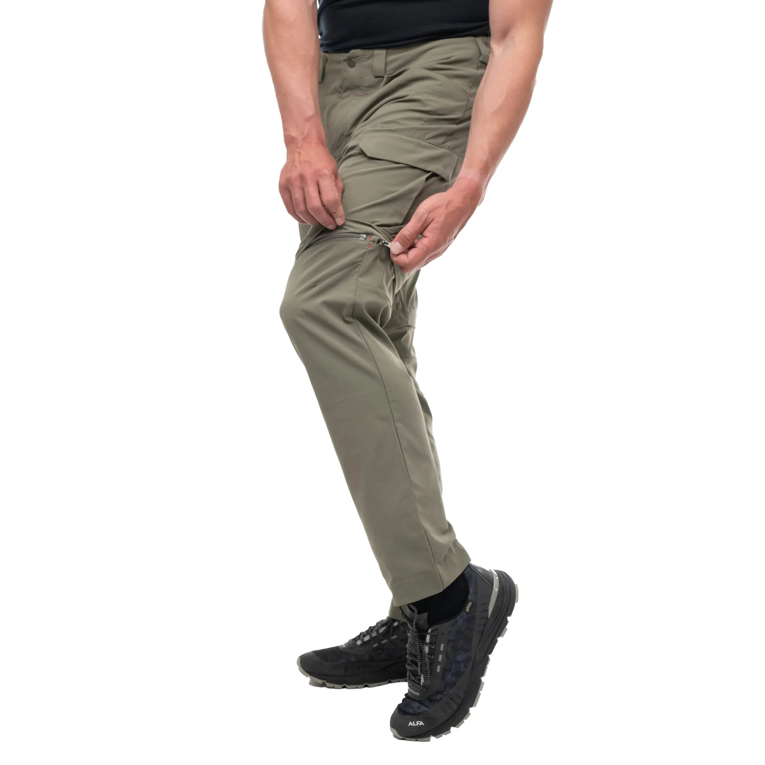 Store Bergans Utne ZipOff Pants - Green Mud