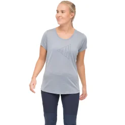 Sale Bergans Vaagaa Adventure Merino Tee Women - Husky Blue