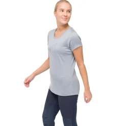 Sale Bergans Vaagaa Adventure Merino Tee Women - Husky Blue