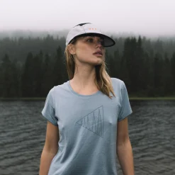 Sale Bergans Vaagaa Adventure Merino Tee Women - Husky Blue
