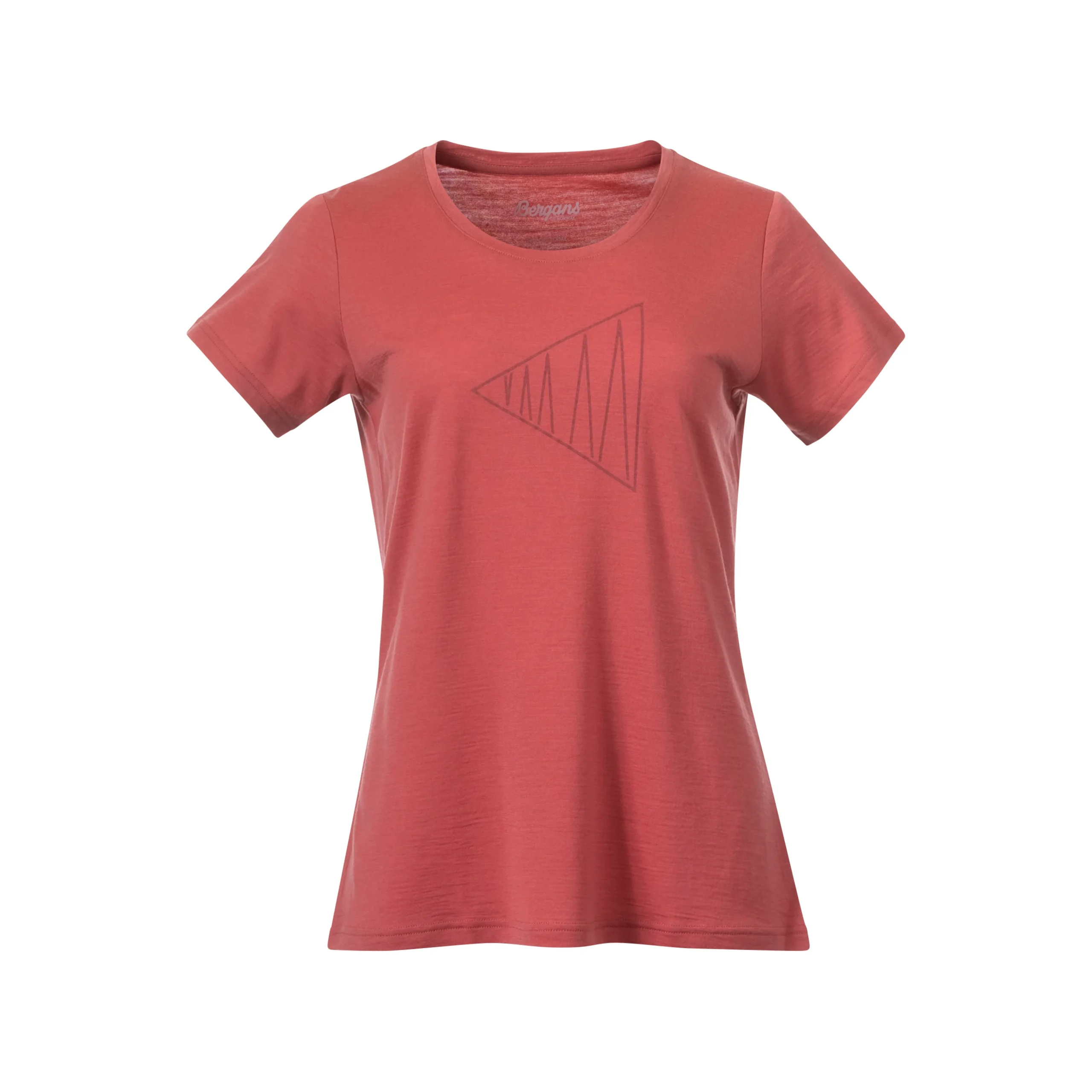 Best Sale Bergans Vaagaa Adventure Merino Tee Women - Rusty Dust