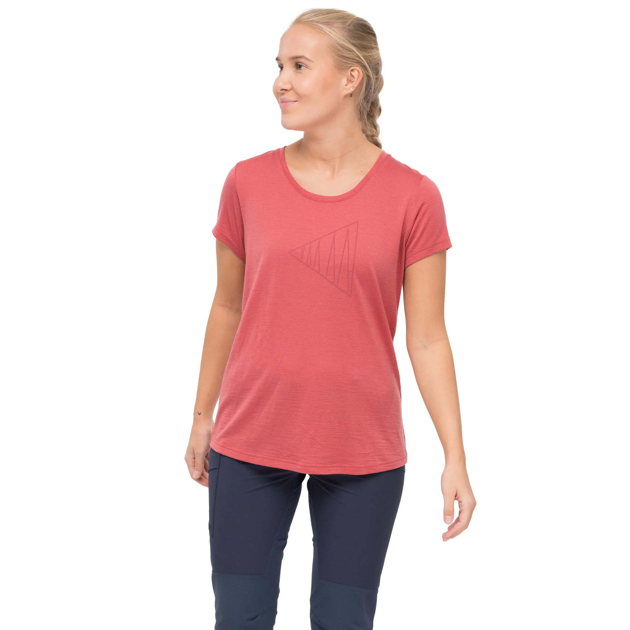 Best Sale Bergans Vaagaa Adventure Merino Tee Women - Rusty Dust