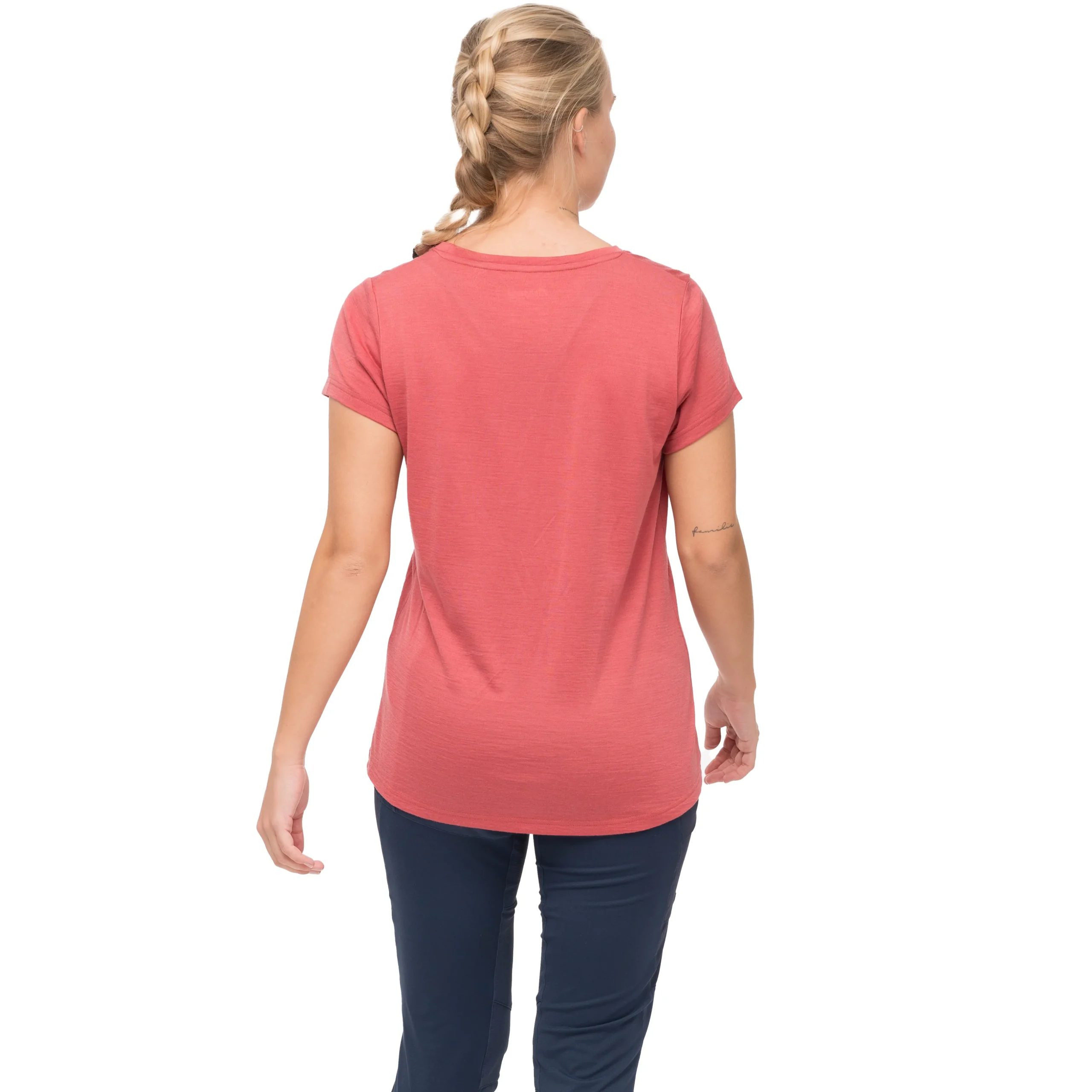 Best Sale Bergans Vaagaa Adventure Merino Tee Women - Rusty Dust