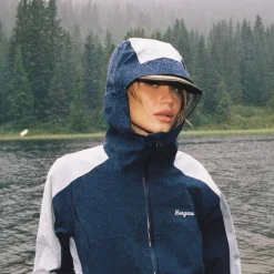 New Bergans Vaagaa Allround 3L Shell Jacket Women - Navy Blue / Husky Blue