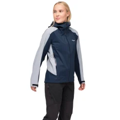 New Bergans Vaagaa Allround 3L Shell Jacket Women - Navy Blue / Husky Blue