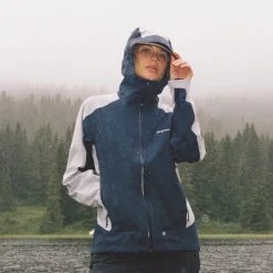 New Bergans Vaagaa Allround 3L Shell Jacket Women - Navy Blue / Husky Blue