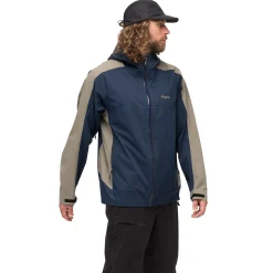 Outlet Bergans Vaagaa Allround 3L Shell Jacket Men - Navy Blue / GreenMud