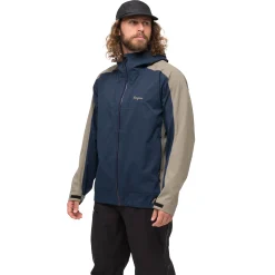 Outlet Bergans Vaagaa Allround 3L Shell Jacket Men - Navy Blue / GreenMud