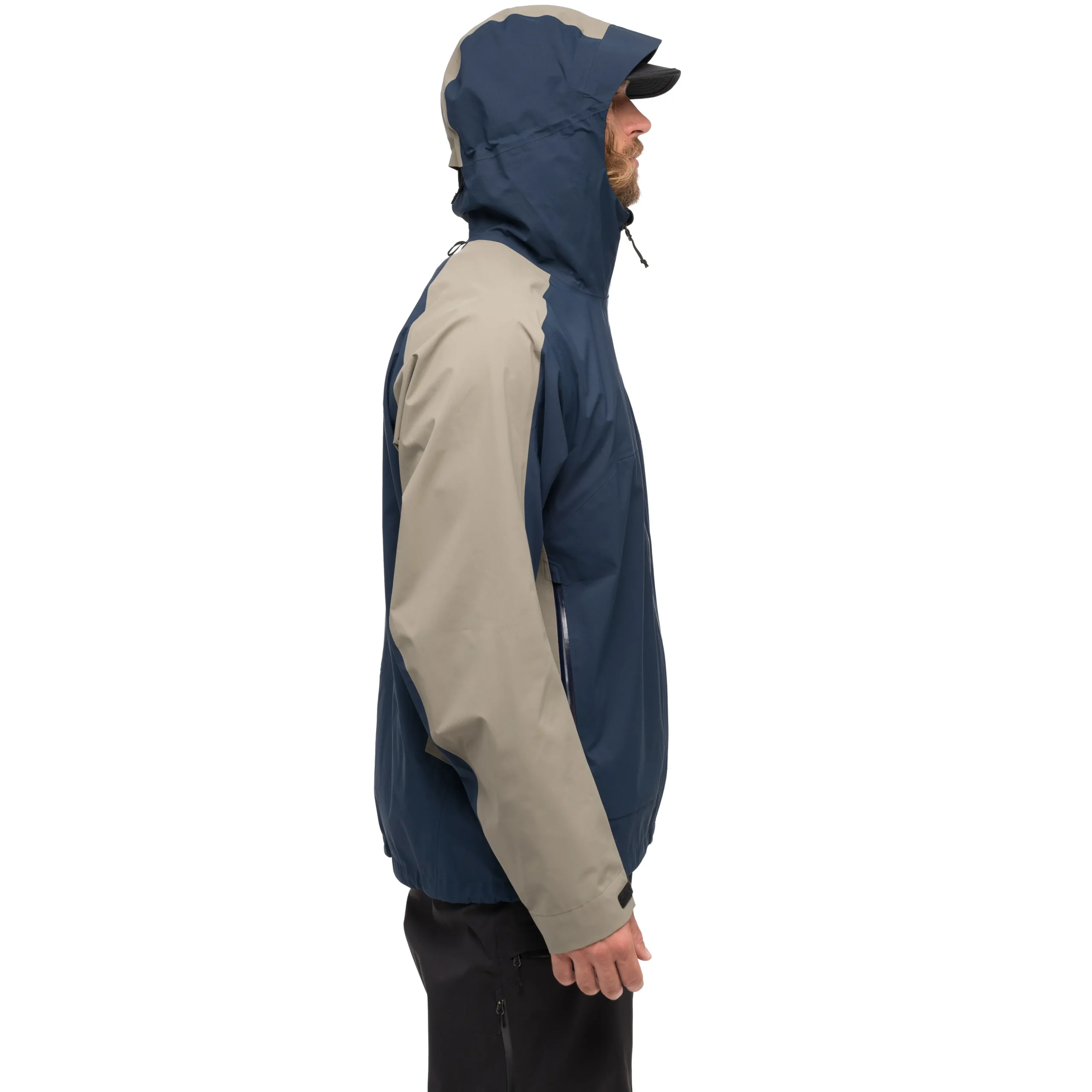Outlet Bergans Vaagaa Allround 3L Shell Jacket Men - Navy Blue / GreenMud