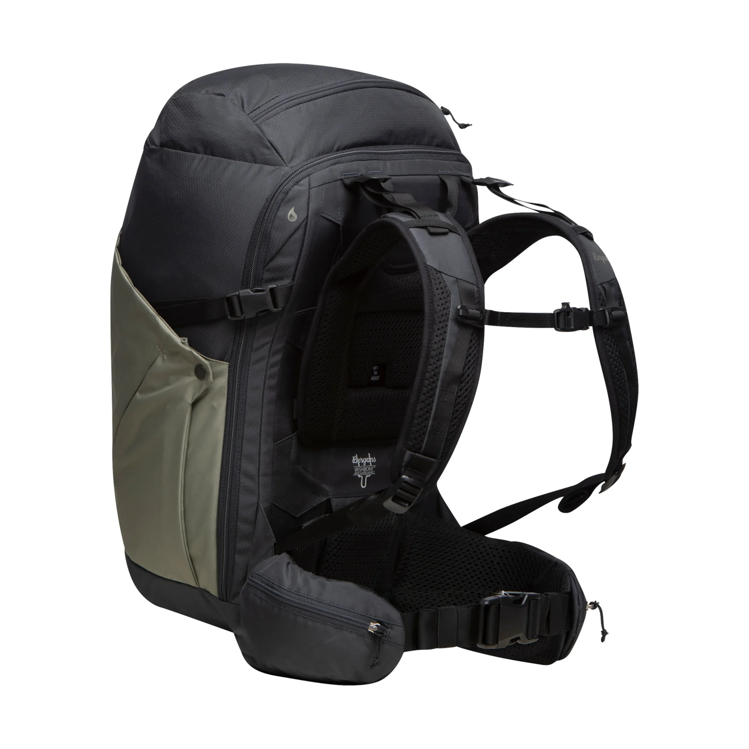Shop Bergans Vaagaa Daypack 33 S/M - Green Mud / Dark Shadow Grey