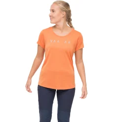 Sale Bergans Vaagaa Explore Merino Tee Women - Faded Orange