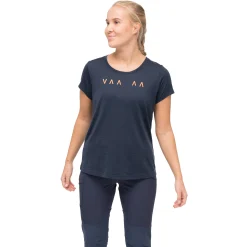 Clearance Bergans Vaagaa Explore Merino Tee Women - Navy Blue
