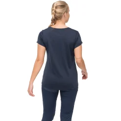 Clearance Bergans Vaagaa Explore Merino Tee Women - Navy Blue