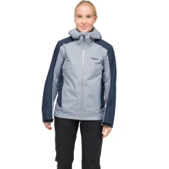 Hot Bergans Vaagaa Light 3L Shell Jacket Women - Husky Blue / Navy Blue