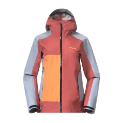 Outlet Bergans Vaagaa Light 3L Shell Jacket Women - Rusty Dust / Husky Blue