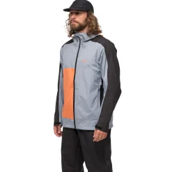 Outlet Bergans Vaagaa Light 3L Shell Jacket Men - Husky Blue / Black