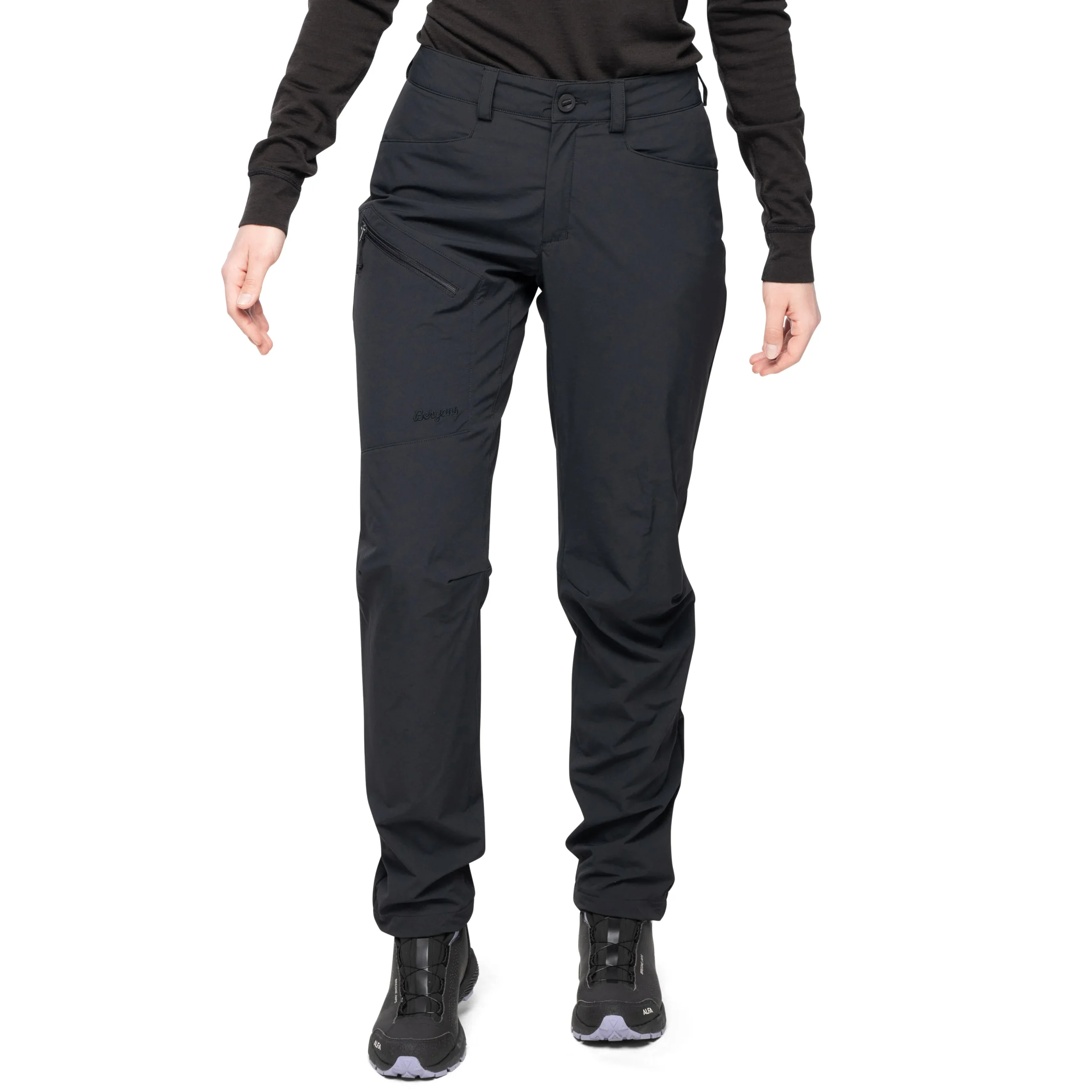 Fashion Bergans Vaagaa Light Softshell Pants Women - Black