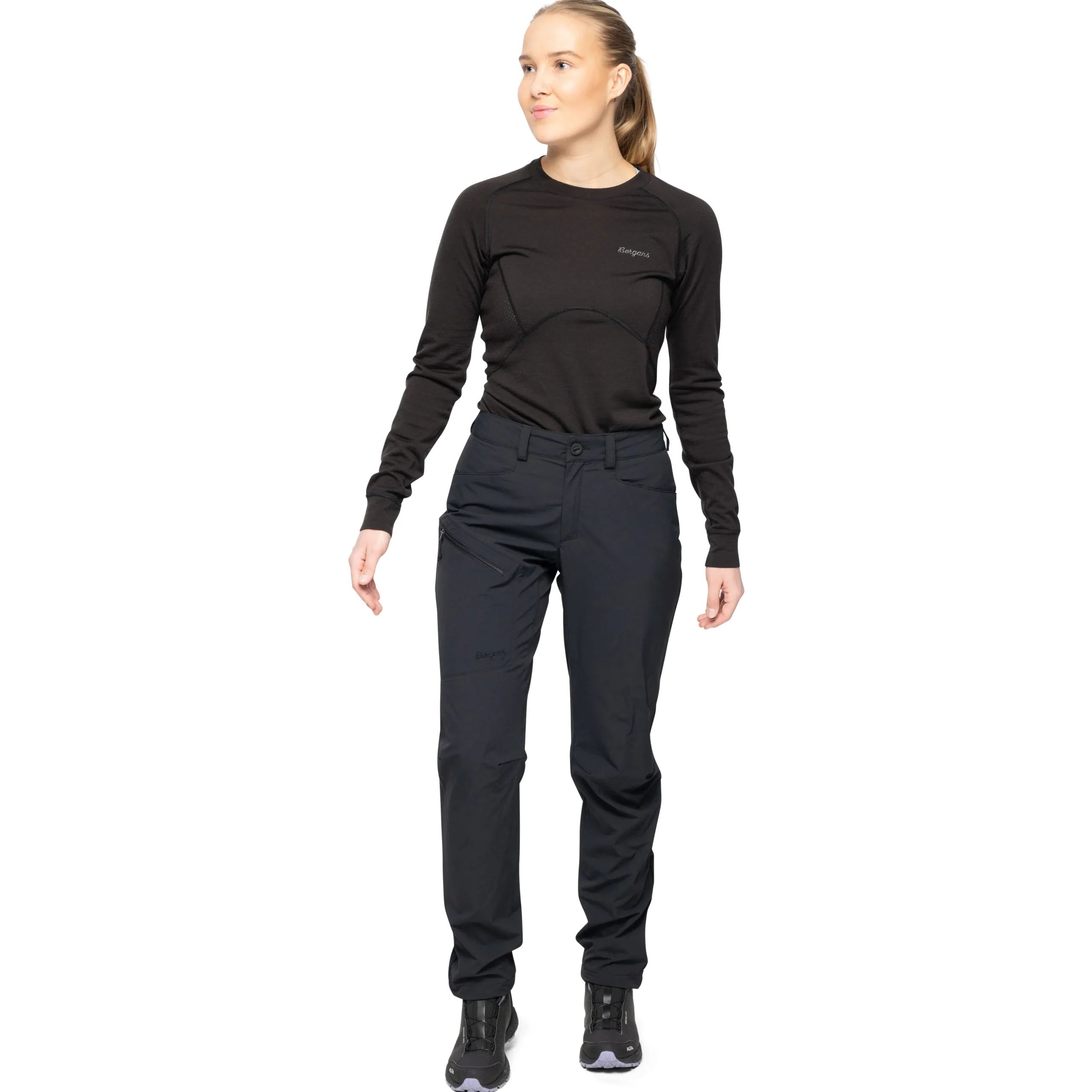 Fashion Bergans Vaagaa Light Softshell Pants Women - Black