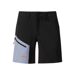 Sale Bergans Vaagaa Light Softshell Shorts Women - Black / Husky Blue