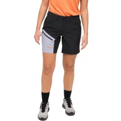 Sale Bergans Vaagaa Light Softshell Shorts Women - Black / Husky Blue