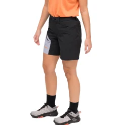 Sale Bergans Vaagaa Light Softshell Shorts Women - Black / Husky Blue