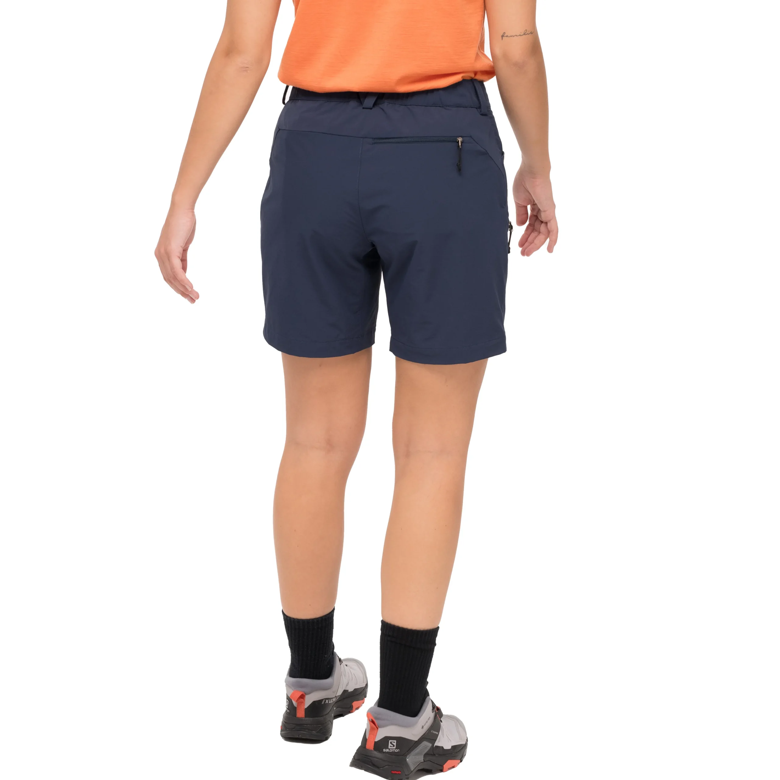 Flash Sale Bergans Vaagaa Light Softshell Shorts Women - Navy Blue