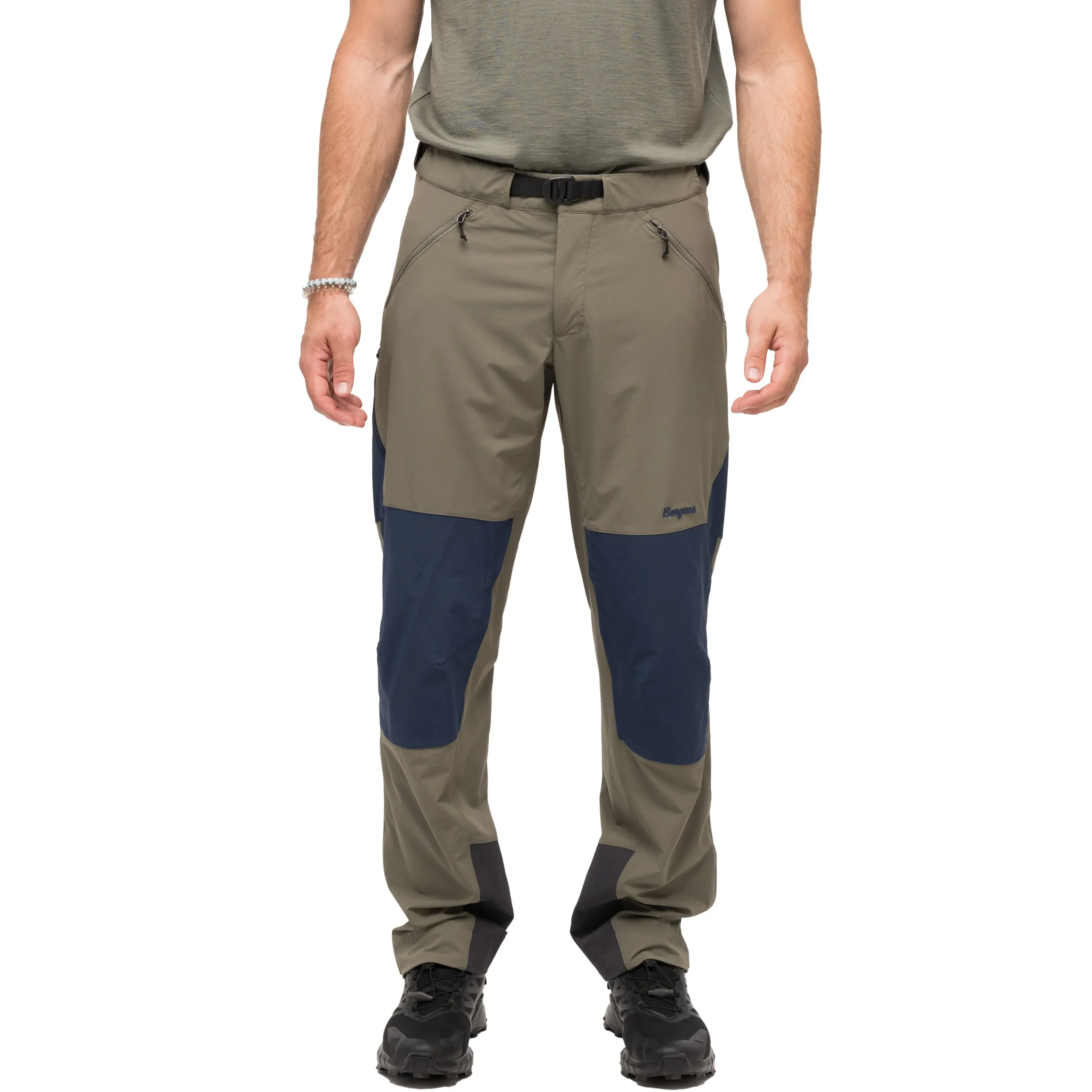 Best Bergans Vaagaa Softshell Pants Men - Green Mud / Navy