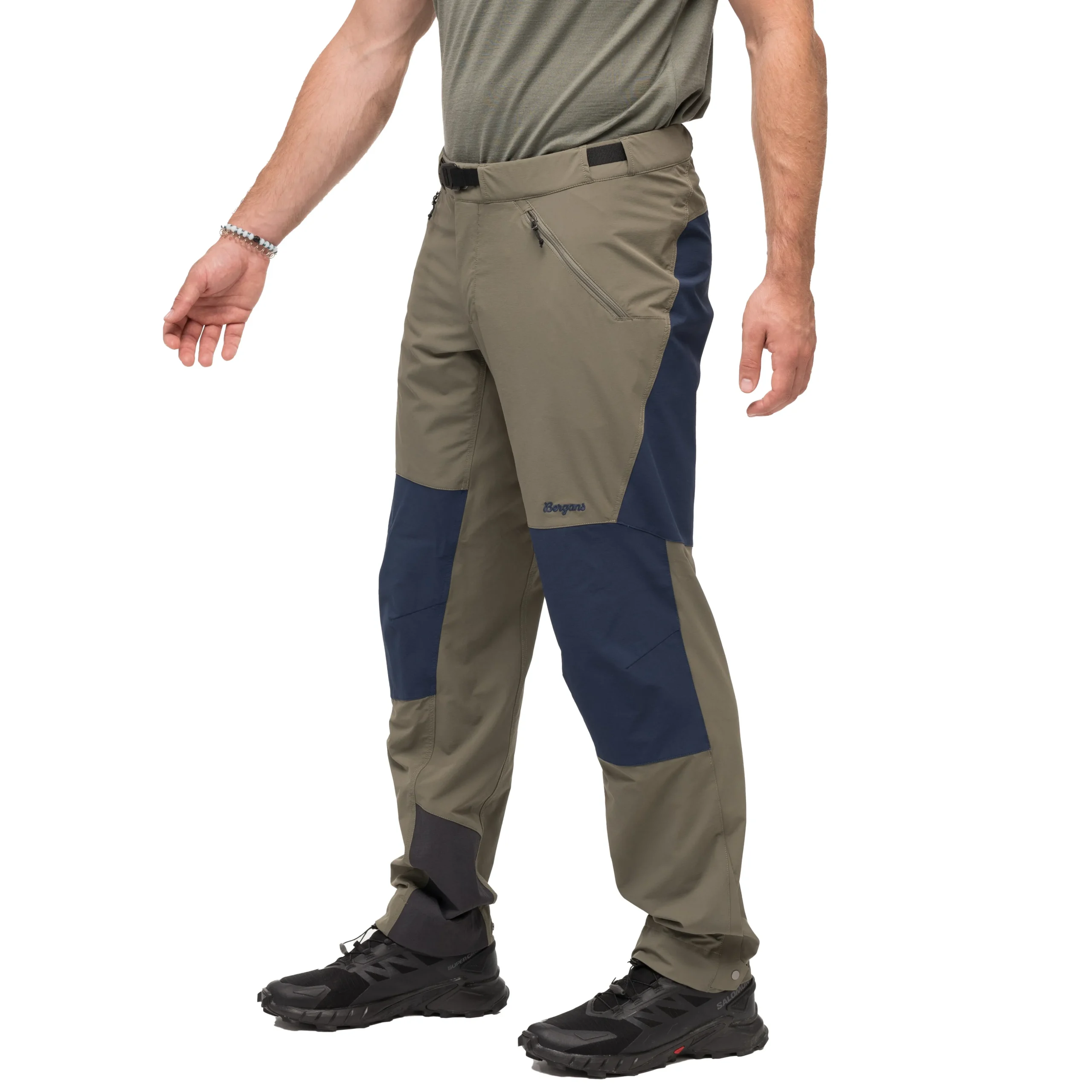 Best Bergans Vaagaa Softshell Pants Men - Green Mud / Navy