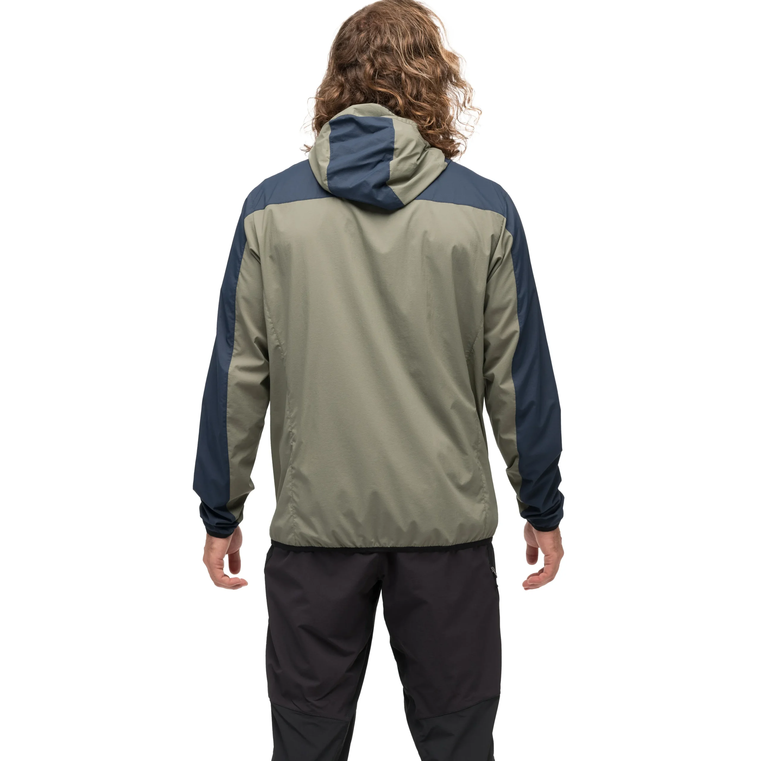 Online Bergans Vaagaa Windbreaker Jacket Men - Green Mud / Navy